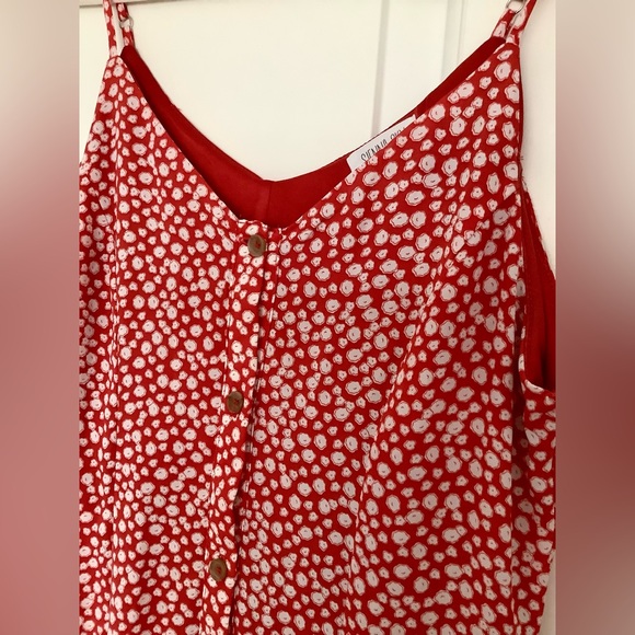 Red Floral Women's Dress - M - Picture 2 of 6